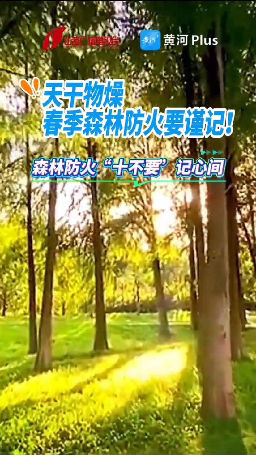 天干物燥，春季森林防火谨记“十不要”